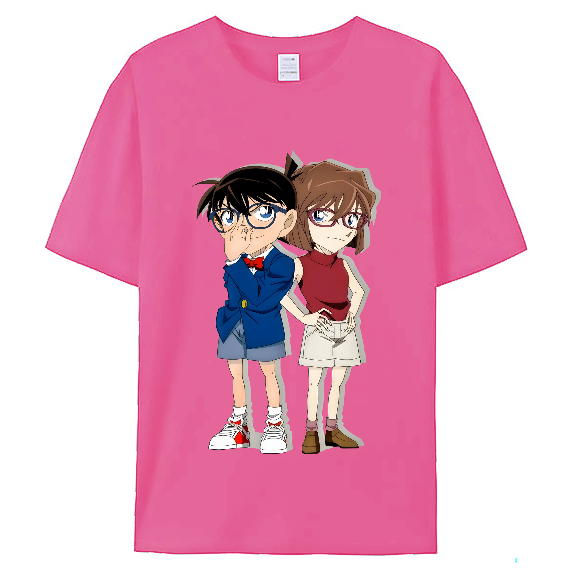 （画像用） 名探偵コナン 灰原 哀 はいばら あい Detective Conan Anita Hailey、Vi Graythorn Haibara Ai レディースカジュアルプリントTシャツ（綿100％）